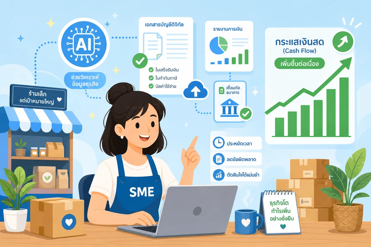AI ช่วยทำบัญชี SME ไทย 2569: 5 ฟีเจอร์ที่ใช้ได้จริงตอนนี้เลย