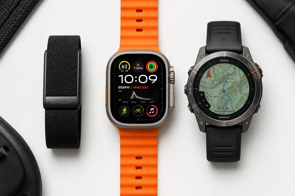 WHOOP 5.0 vs Apple Watch Ultra 3 vs Garmin Fenix 8: เลือกอะไรเมื่อคุณต้องการมากกว่าแค่สมาร์ทแบนด์