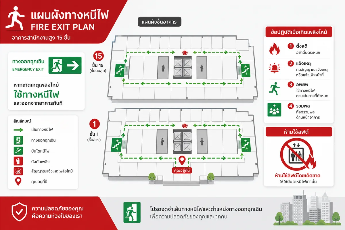 ไฟไหม้อาคารสูง: 8 สิ่งที่คนกรุงเทพฯ ต้องทำเองทันที ก่อนเจ้าของอาคารจะบอก