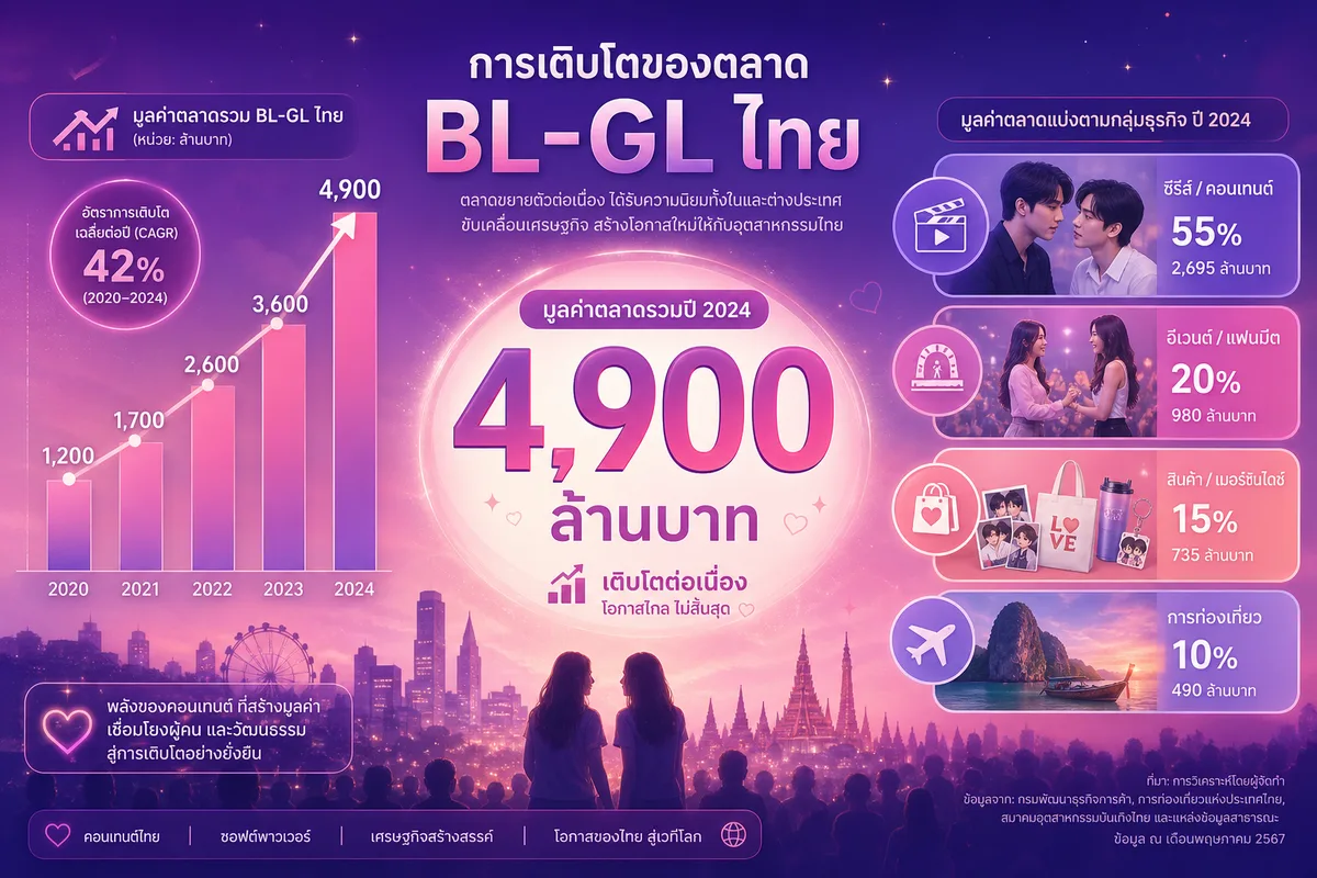 ตลาด BL-GL ไทย 4,900 ล้านบาท: เมื่อนิยายวายกลายเป็น Niche ที่แบรนด์ใหญ่แย่งกันลงทุน