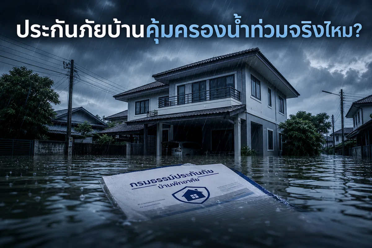 มรสุมปี 2569 มาเร็ว 3 สัปดาห์: ประกันภัยบ้านคุ้มครองน้ำท่วมจริงไหม และอะไรที่คนมักพลาด