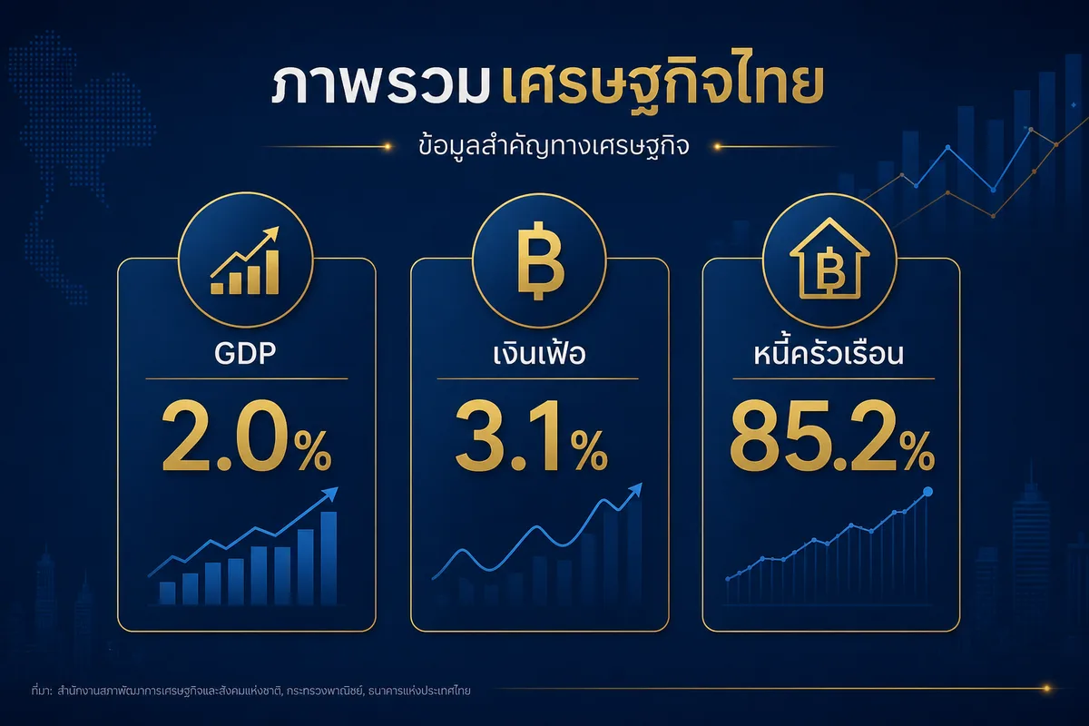 เศรษฐกิจไทยครึ่งหลัง 2569: 3 ตัวเลขที่นักเศรษฐศาสตร์จับตา และกระทบปากท้องคนธรรมดาอย่างไร