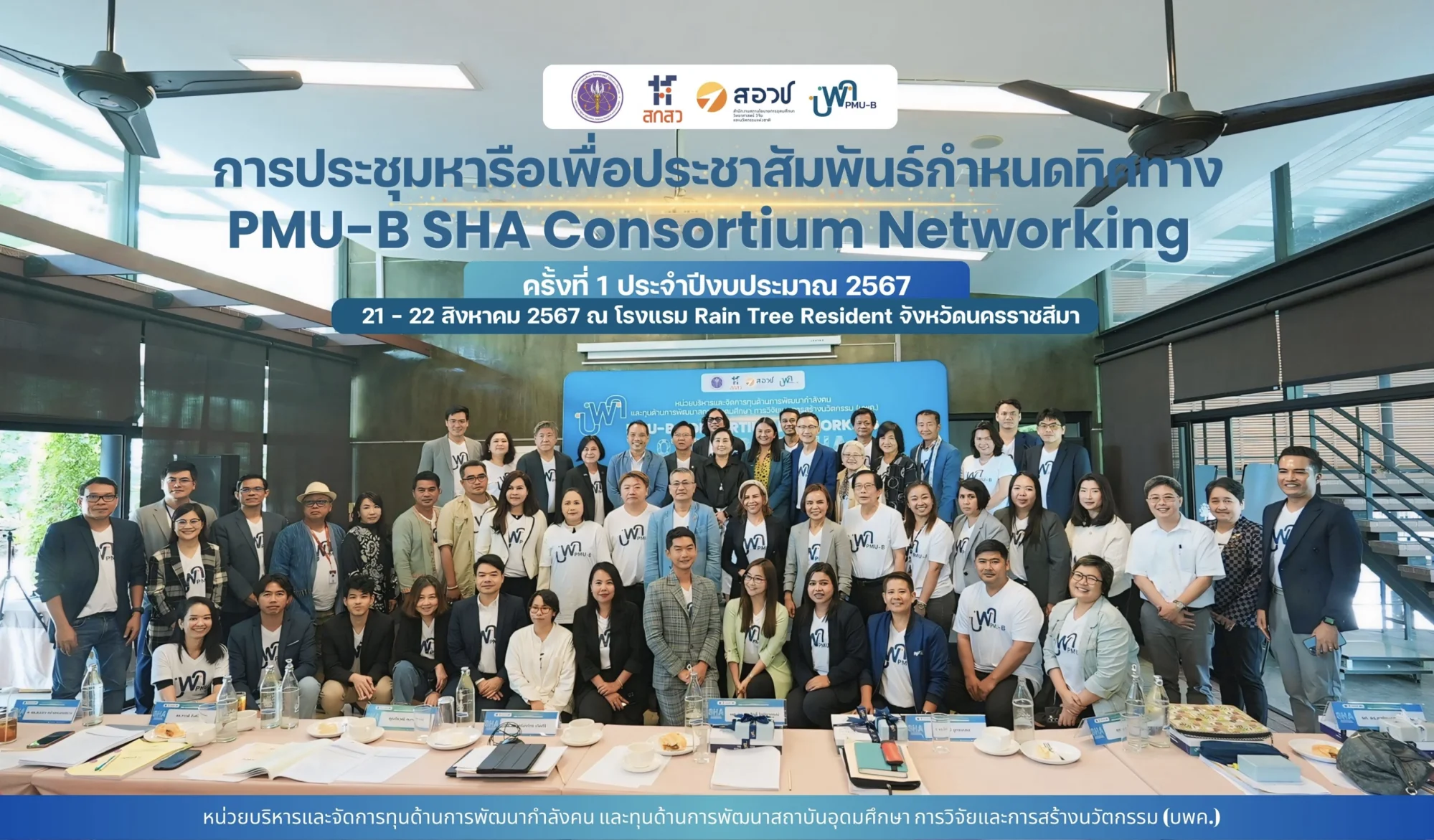 การประชุม PMU-B SHA Consortium Networking ครั้งที่ 1: เสริมสร้างเครือข่ายนักวิจัยและพัฒนาข้อเสนอโครงการด้านสังคมศาสตร์
