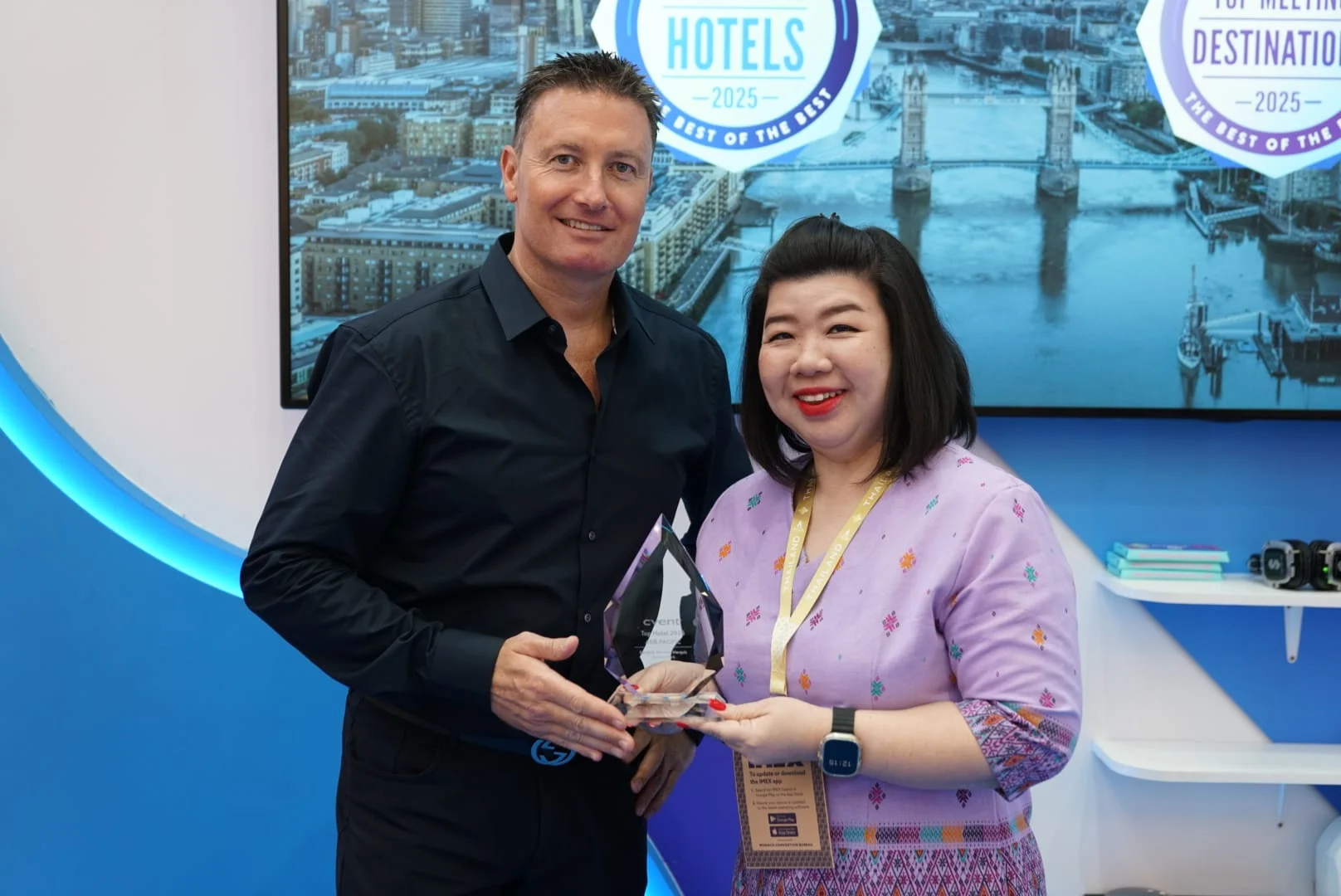 โรงแรมแบงค็อก แมริออท มาร์คีส์ ควีนส์ปาร์ค คว้าอันดับ 1 โรงแรมยอดเยี่ยม ด้านการจัดประชุมในเอเชียแปซิฟิก จากการจัดอันดับโดย Cvent ประจำปี 2568