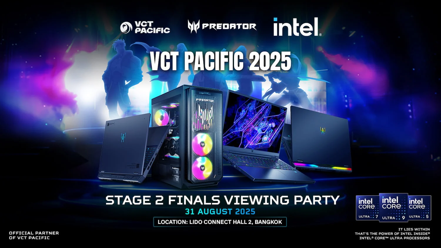 Predator x Intel เปิดแคมเปญใหญ่! พาแฟน VALORANT บินลัดฟ้าเชียร์ VCT 2025 PACIFIC Stage 2 รอบไฟนอลที่ญี่ปุ่น