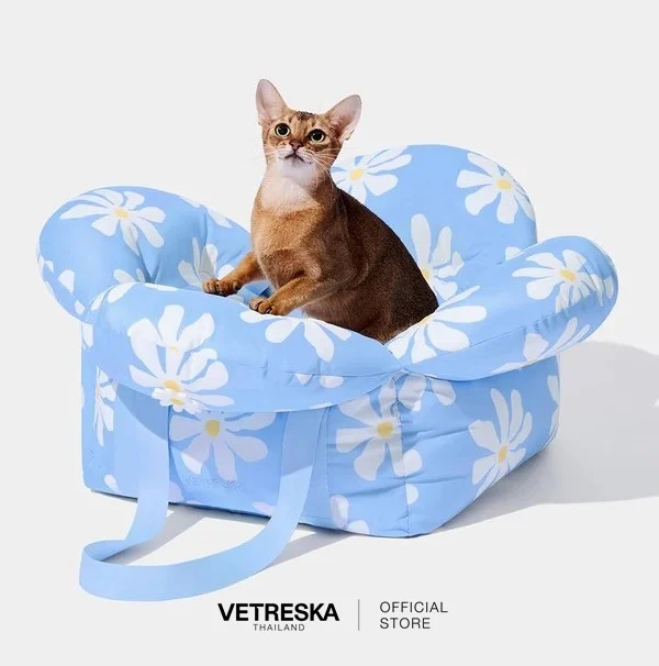 พร้อมพาน้อง ๆ ผจญภัยด้วยกระเป๋าใส่สัตว์เลี้ยง Daisy Car Seat Pet Carrier จาก VETRESKA