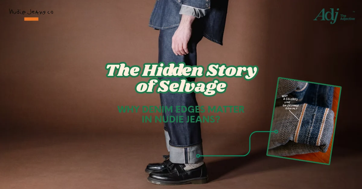 ทำไมเส้นสีที่ริมผ้า Selvage ถึงสำคัญ? ความหมายและเอกลักษณ์ที่ซ่อนอยู่ของยีนส์ริม Nudie Jeans