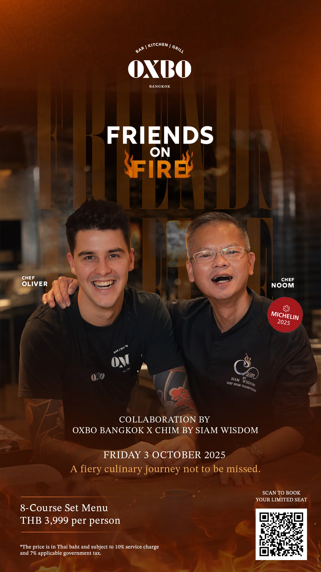 OXBO Bangkok Ignites with A Michelin Star for 8 consecutive years