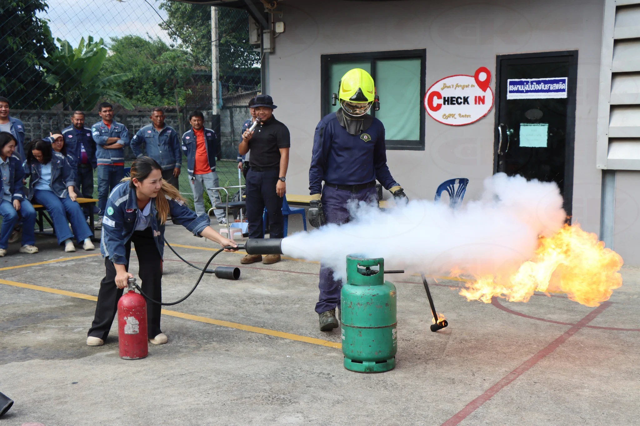 อบรมดับเพลิงขั้นต้น