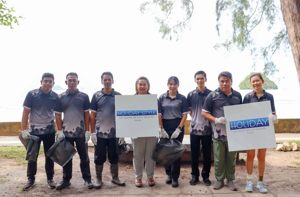 The hotels have participated in the “Krabi Clean City, Citizens' Loyalty” project