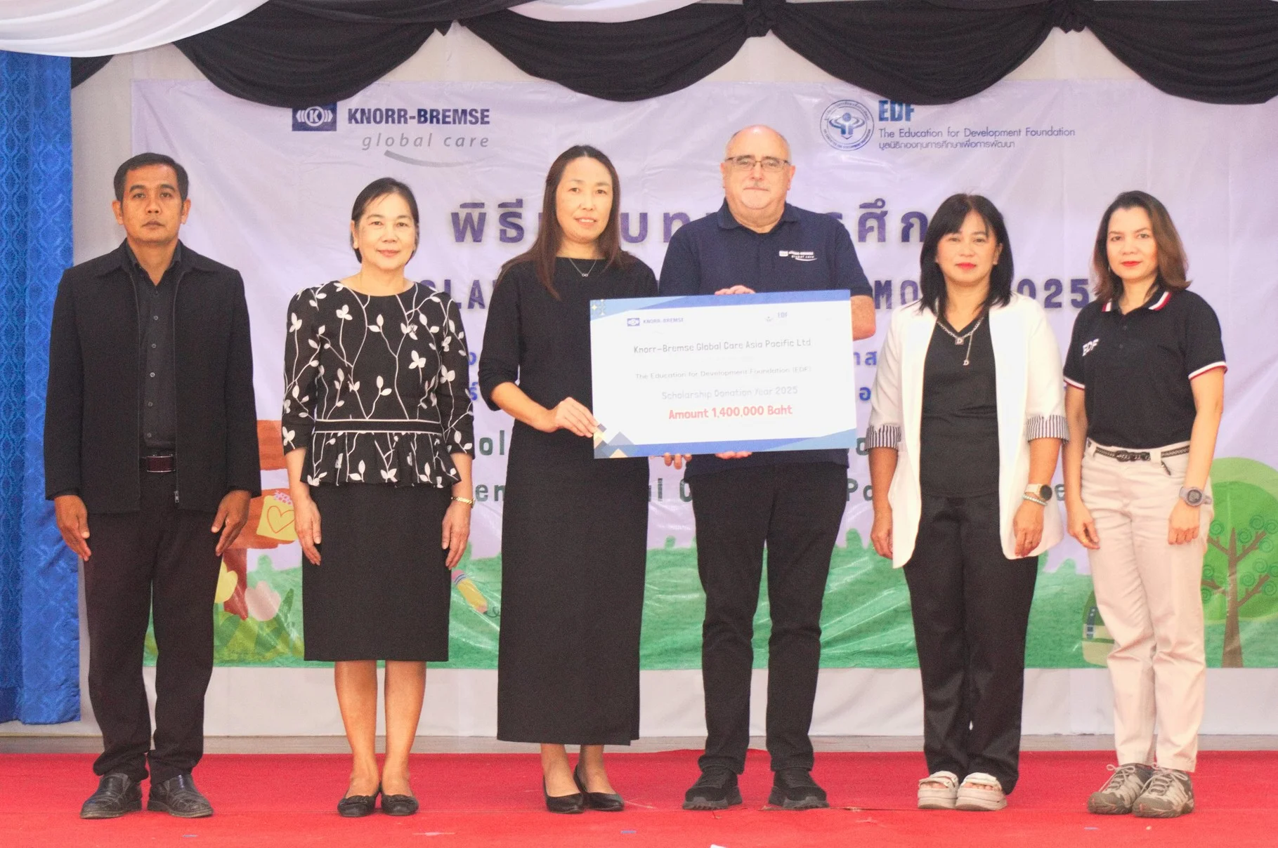 คนอร์-เบรมเซอร์ โกลบอล แคร์ ภูมิภาคเอเชีย แปซิฟิก ห่วงใยสังคมไทย มอบ 160 ทุน ให้นักเรียน