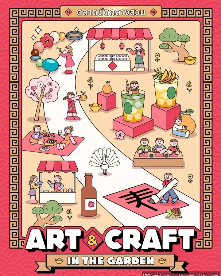 🎉 ตลาดนัดกลางสวนกลับมาอีกครั้ง ต้อนรับเทศกาลตรุษจีน