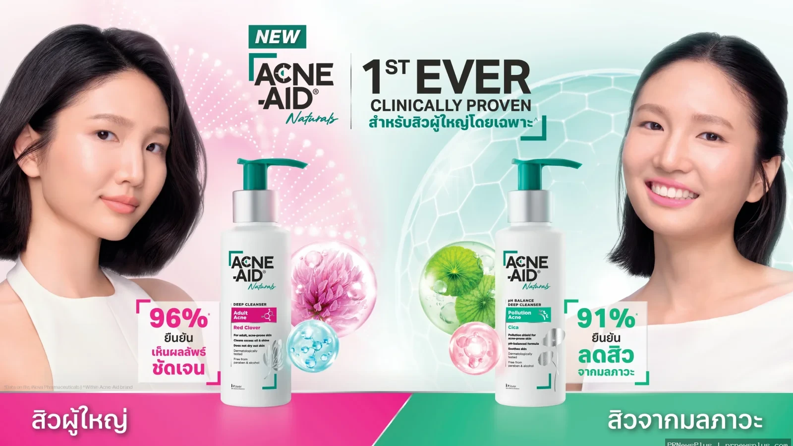 ครั้งแรกจาก Acne-Aid กับนวัตกรรมสกินแคร์ที่ผ่านการพิสูจน์ทางคลินิก  เพื่อการดูแลสิววัยผู้ใหญ่