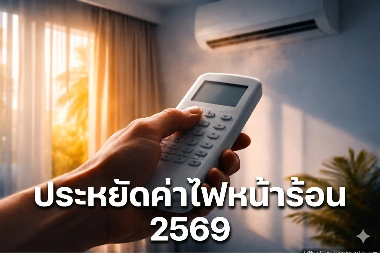 10 วิธีประหยัดค่าไฟหน้าร้อน 2569 แอร์เย็นฉ่ำ บิลไม่พุ่ง