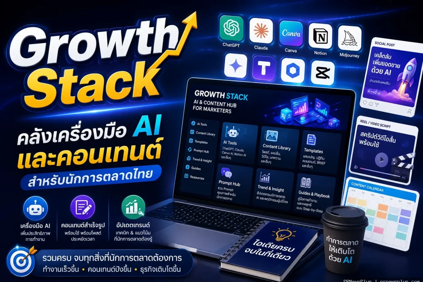 Growth Stack: คอลัมน์รีวิวเครื่องมือ AI และคอนเทนต์ที่คุณเชื่อได้