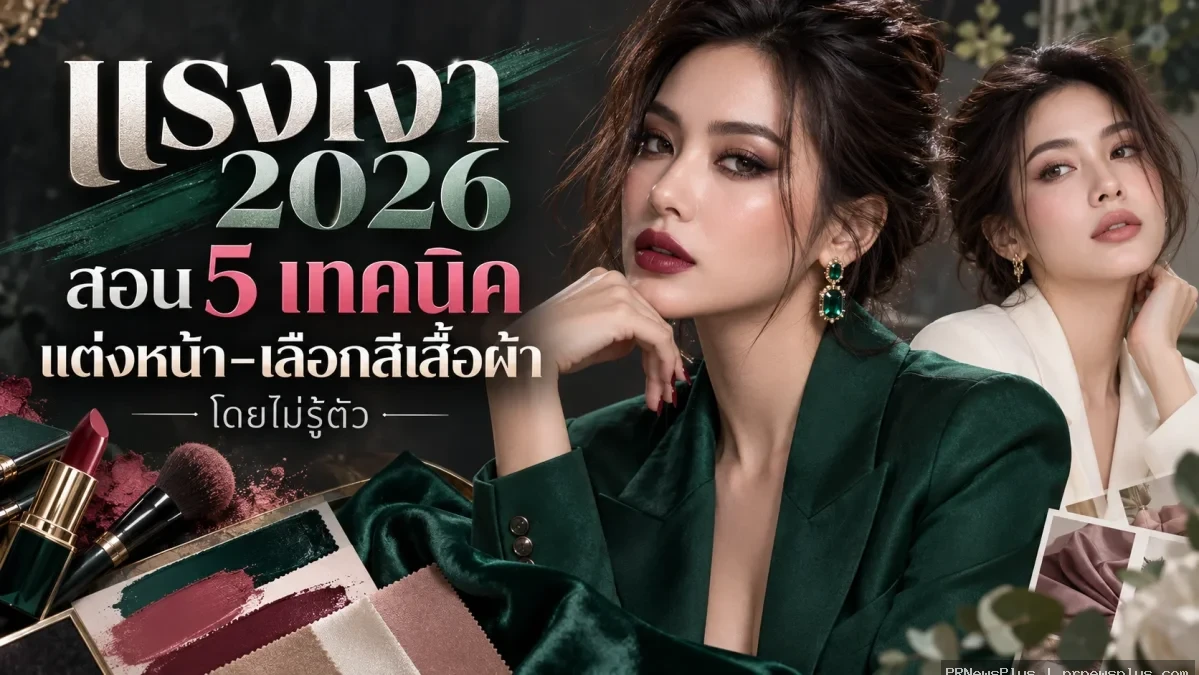แรงเงา 2026 สอน 5 เทคนิคแต่งหน้า-เลือกสีเสื้อผ้าโดยไม่รู้ตัว